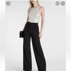 New XL Express Metallic silver shiny￼ Bodysuit High Round Neck Thong Fancy Stret